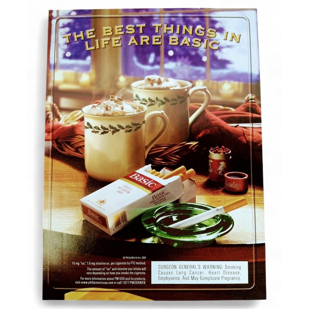 2001 Basic Cigarettes Hot Cocoa Scene Y2K Cozy The Best Things in Life Are Basic